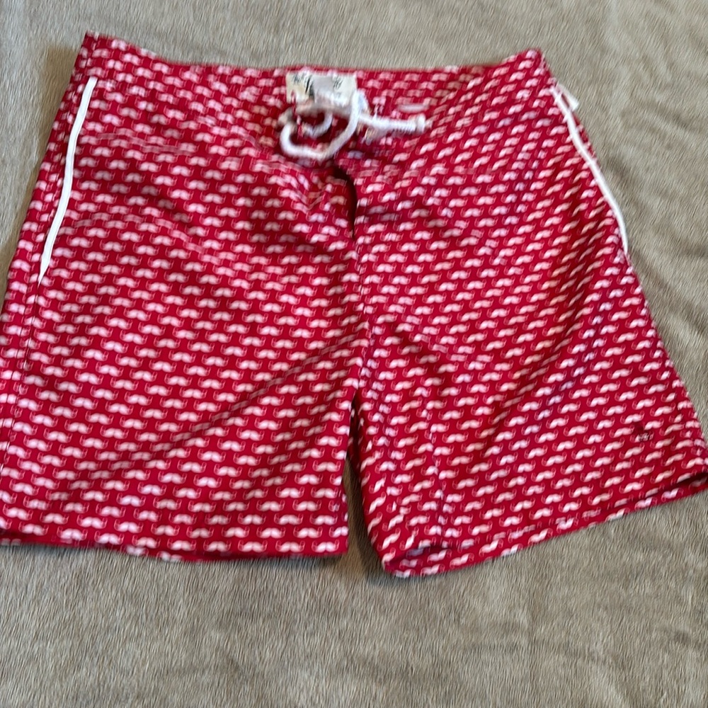 Men’s penguin swim shorts.